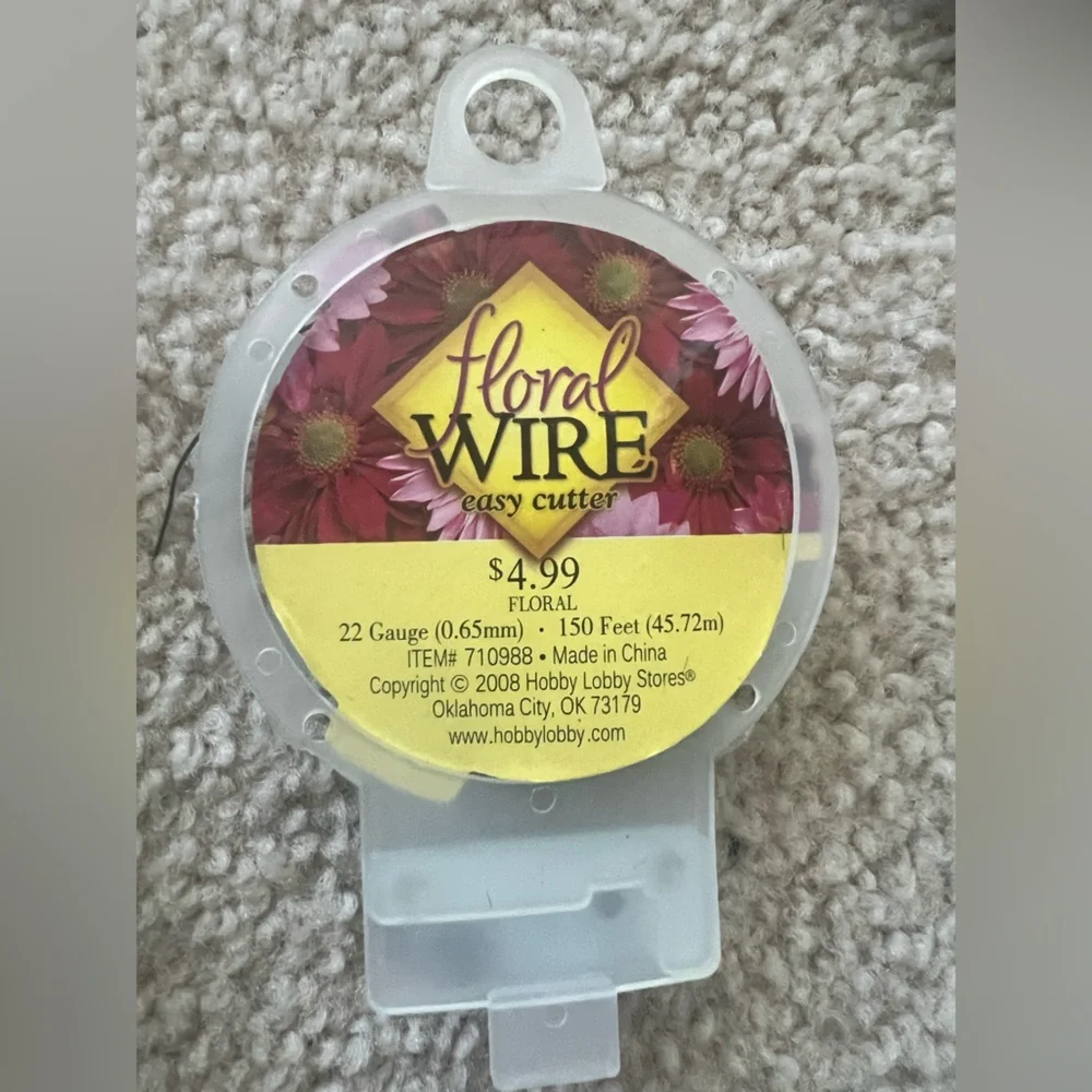 Floral Crafting Supplies Bundle – Wooden Picks + Floral Wire (New)